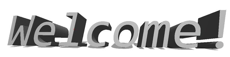 welcome text